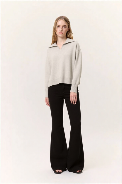 HIGH RISE FLARED JEANS