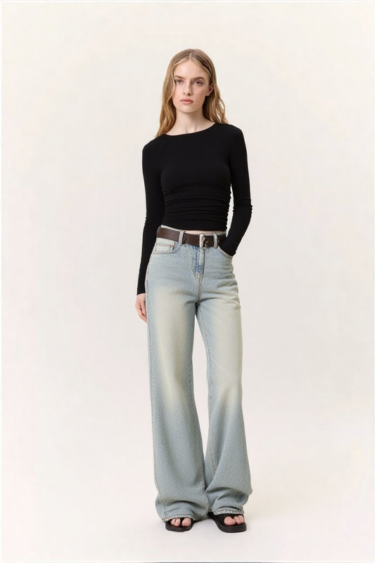 WIDE LEG JEANS