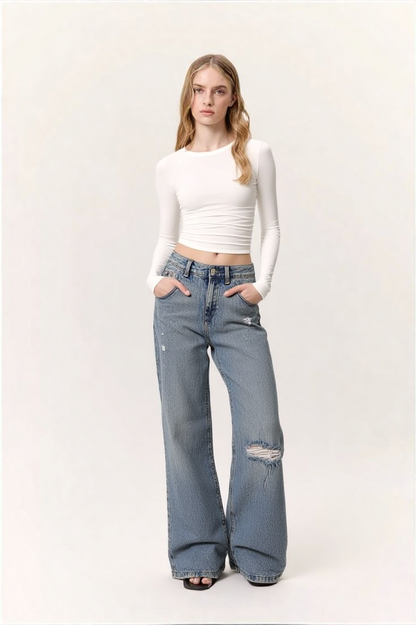 WIDE LEG JEANS