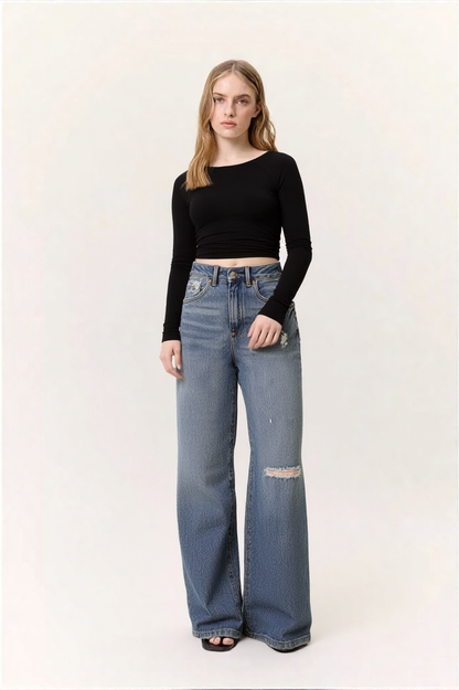 WIDE LEG JEANS