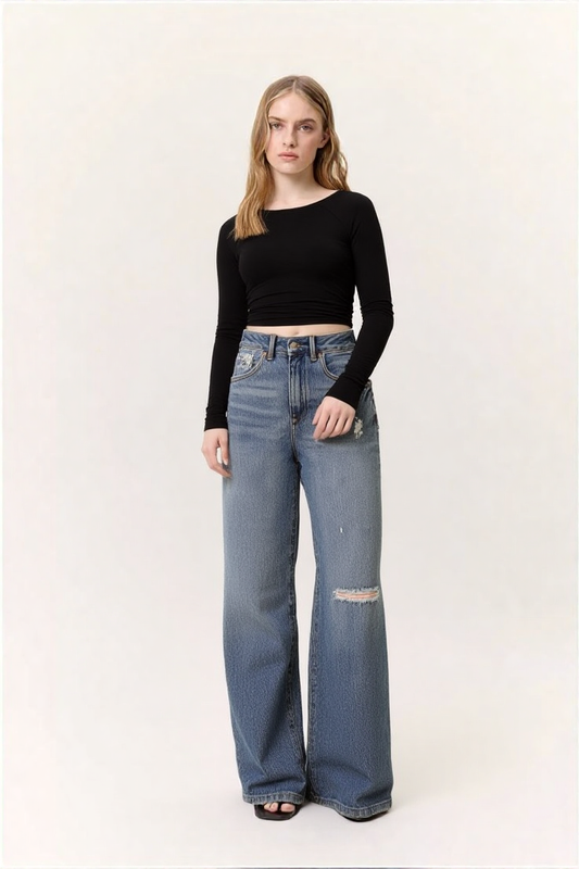 WIDE LEG JEANS