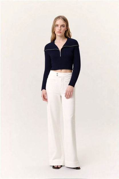 HIGH WAIST FLARED JEANS