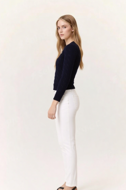 HIGH WAIST SLIM FIT JEANS